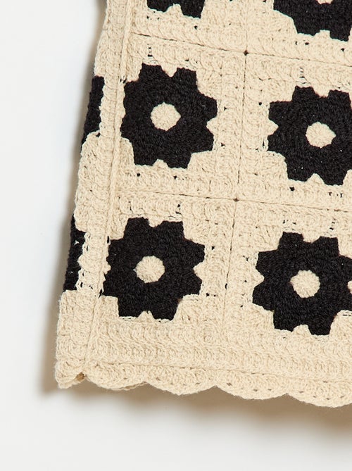 Gehaakte short met motief - Kiabi