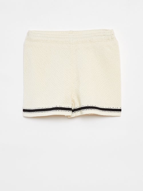 Gehaakte short met voering - Kiabi