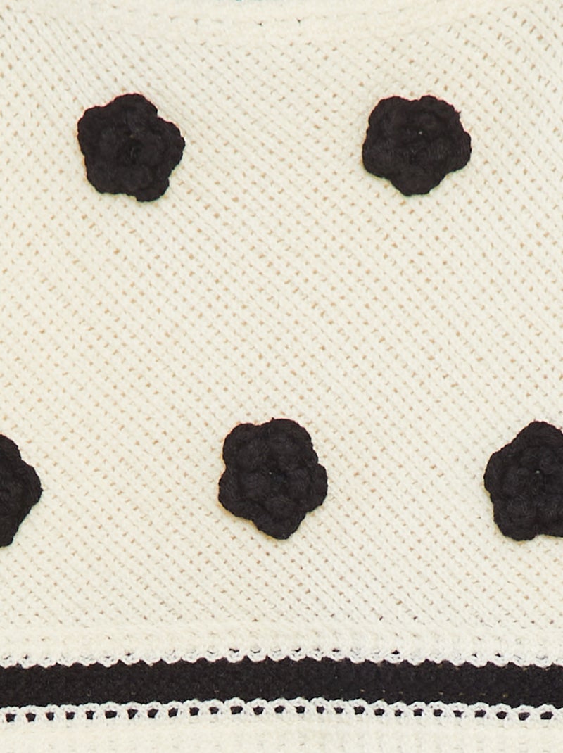 Gehaakte singlet met bloemen BIEGE - Kiabi