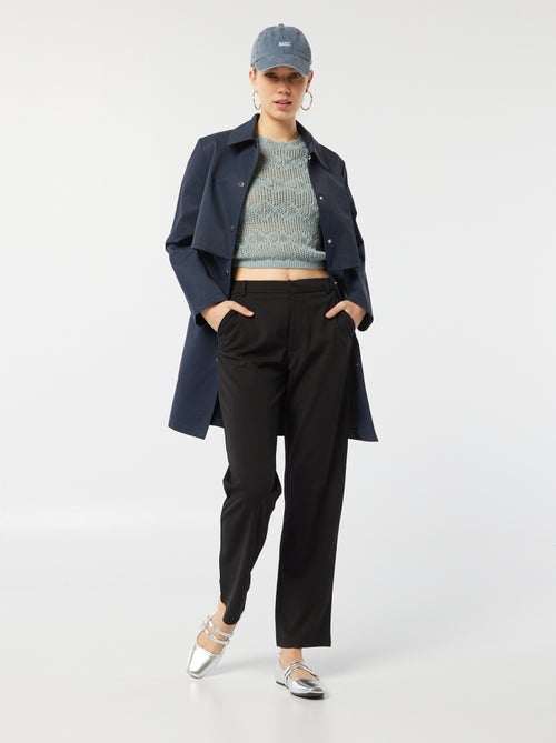 Gehaakte top met korte mouwen - Kiabi