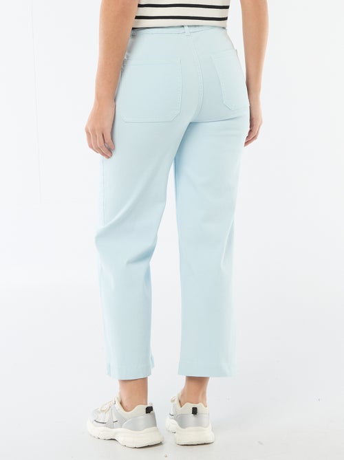 Gekleurde wide leg broek - Kiabi