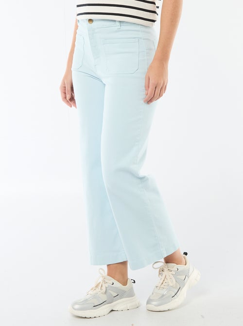 Gekleurde wide leg broek - Kiabi