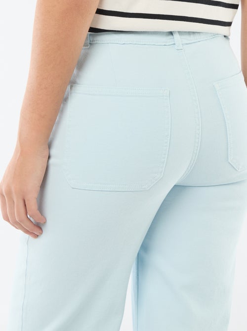 Gekleurde wide leg broek - Kiabi