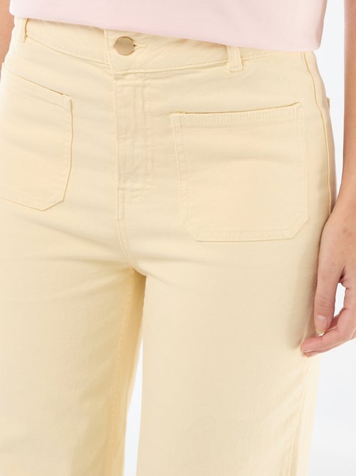 Gekleurde wide leg broek - Kiabi