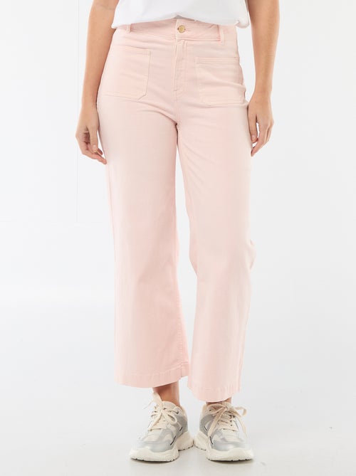Gekleurde wide leg broek - Kiabi