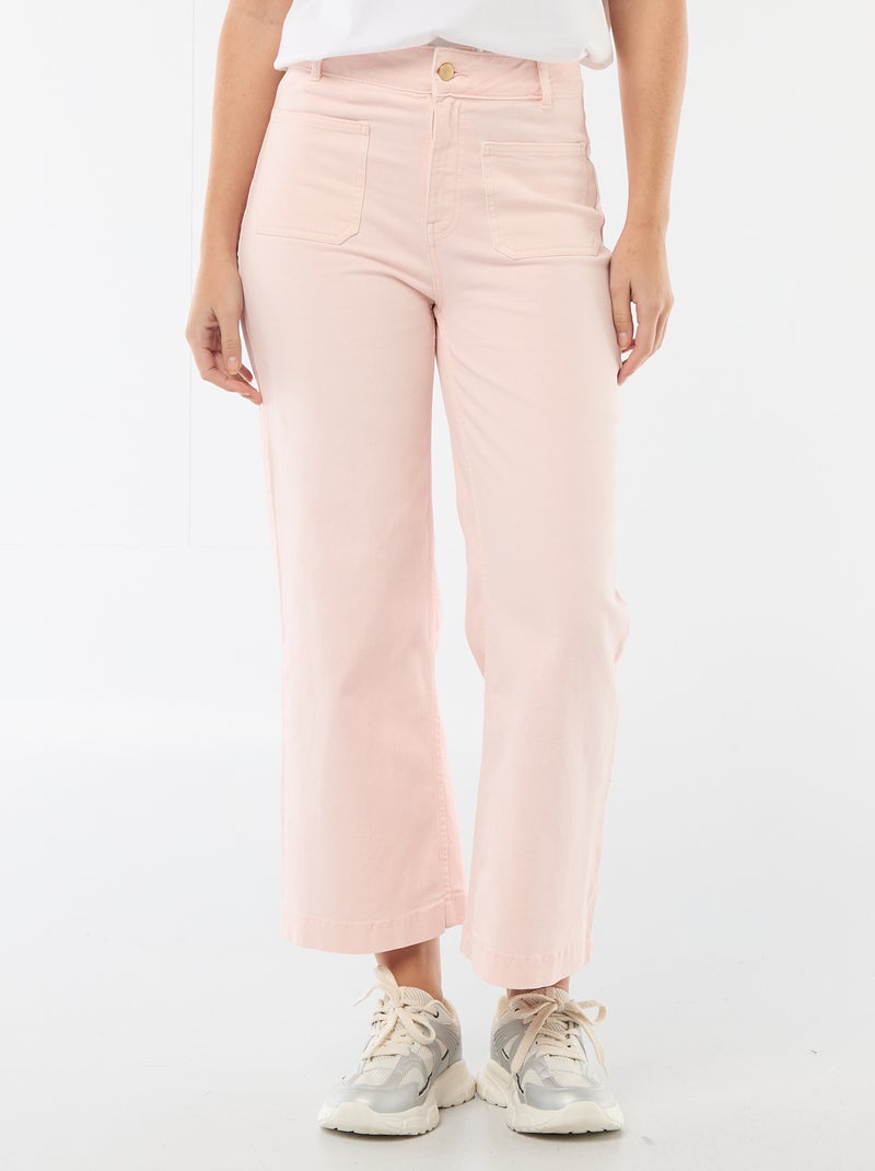 Gekleurde wide leg broek Rose - Kiabi