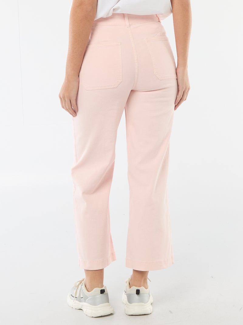 Gekleurde wide leg broek Rose - Kiabi
