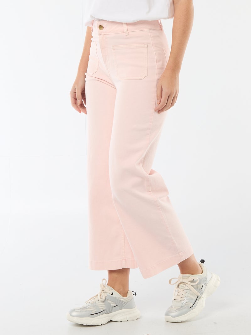 Gekleurde wide leg broek Rose - Kiabi