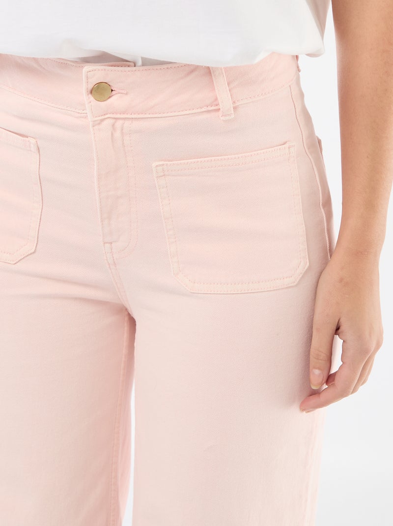 Gekleurde wide leg broek Rose - Kiabi