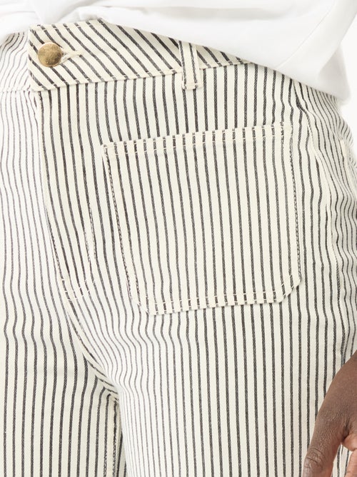 Gekleurde wide leg broek - Kiabi