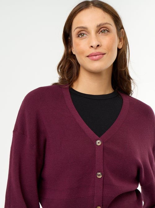 Geknoopt cropped gilet - Kiabi Geknoopt cropped gilet - Kiabi