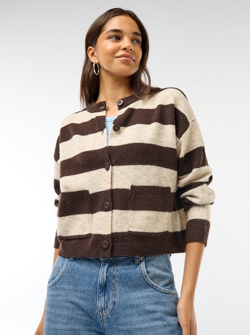 Geknoopt vest met 2 opgestikte zakken - Kiabi