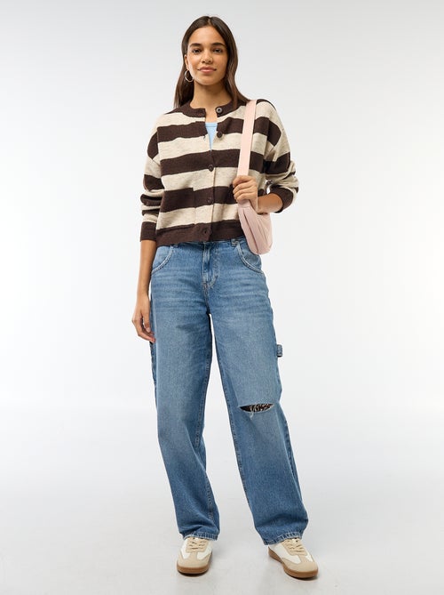 Geknoopt vest met 2 opgestikte zakken - Kiabi