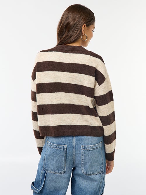 Geknoopt vest met 2 opgestikte zakken - Kiabi