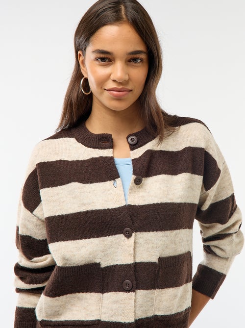 Geknoopt vest met 2 opgestikte zakken - Kiabi