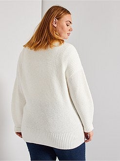 Gekruist vest van ontzettend zacht tricot - Kiabi