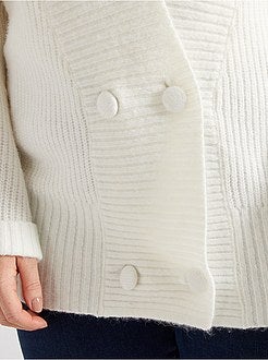 Gekruist vest van ontzettend zacht tricot - Kiabi