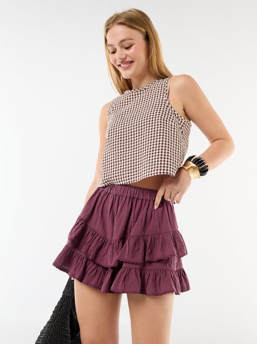 Gelaagde rok met volants - Kiabi