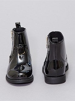 Gelakte laarzen met studs - Kiabi