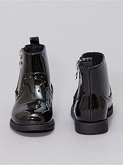 Gelakte laarzen met studs - Kiabi