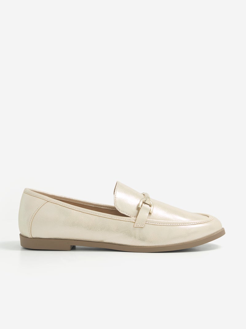 Gelakte mocassins Geel - Kiabi