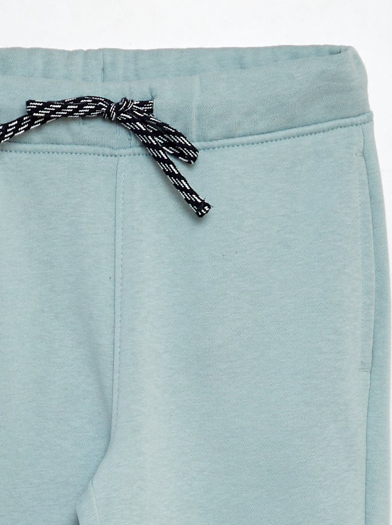 Gemêleerde joggingbroek met verstelbare tailleband BLAUW - Kiabi