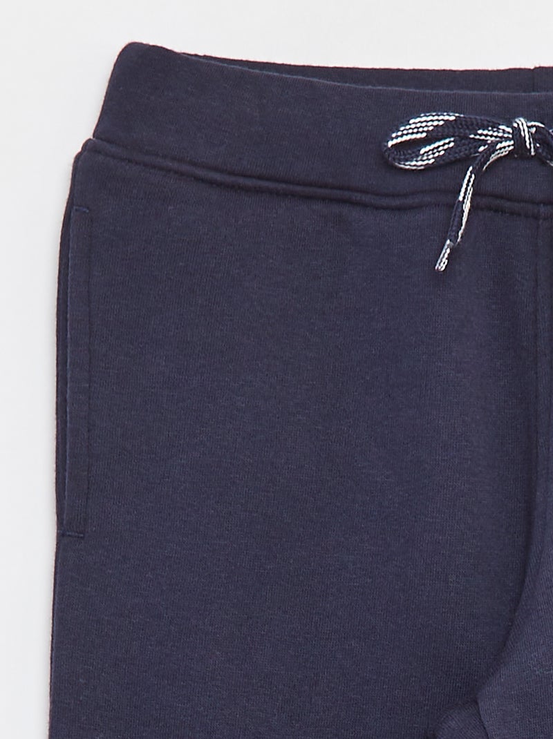 Gemêleerde joggingbroek met verstelbare tailleband Blauw - Kiabi