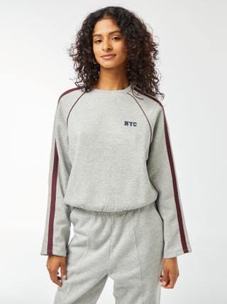 Gemêleerde sweater in sportwearstijl