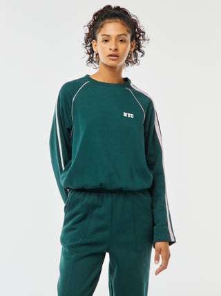 Gemêleerde sweater in sportwearstijl
