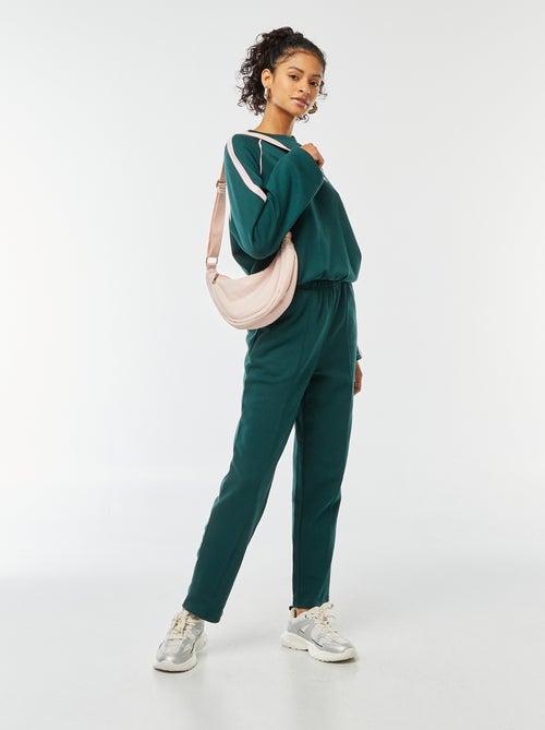 Gemêleerde sweater in sportwearstijl - Kiabi