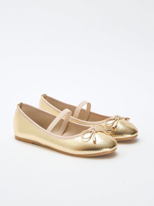 Gemetalliseerde ballerina's - Kiabi