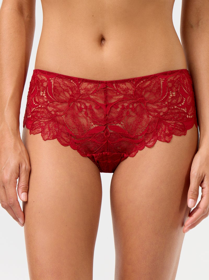 Gepailletteerde kanten shorty Rood - Kiabi