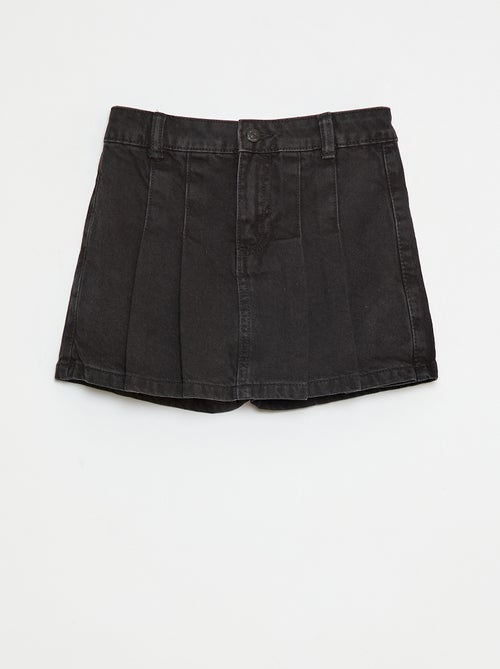 Geplooide skort van spijkerstof - Kiabi