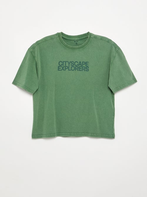 Geprint T-shirt met korte mouwen - Kiabi