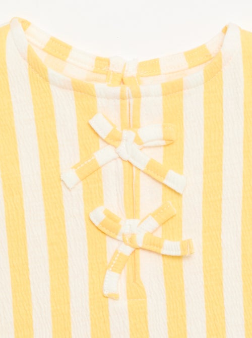 Geprint T-shirt met ruches - Kiabi