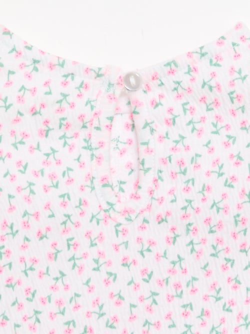 Geprint T-shirt met ruches - Kiabi