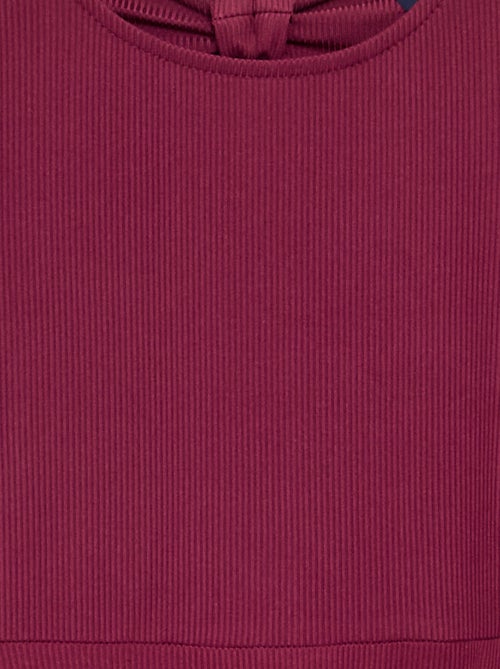 Geprinte jurk met lange mouwen - Kiabi