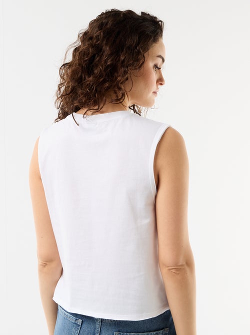 Geprinte 'Nirvana' tanktop - Kiabi