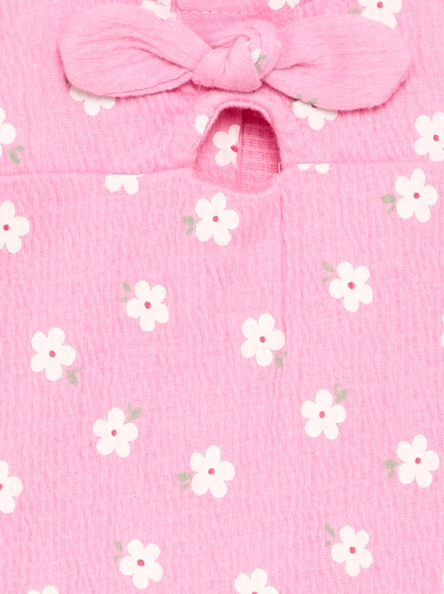 Geprinte playsuit van kreukelstof - Kiabi Geprinte playsuit van kreukelstof - Kiabi