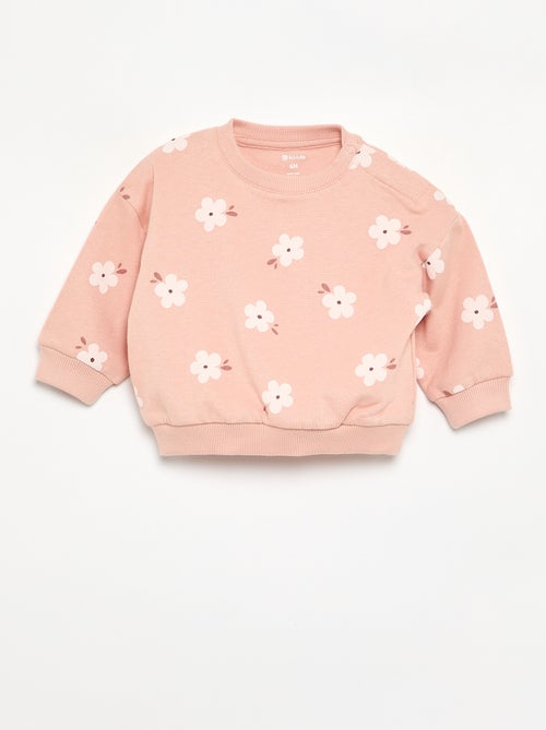 Geprinte sweater van lichte molton - Kiabi