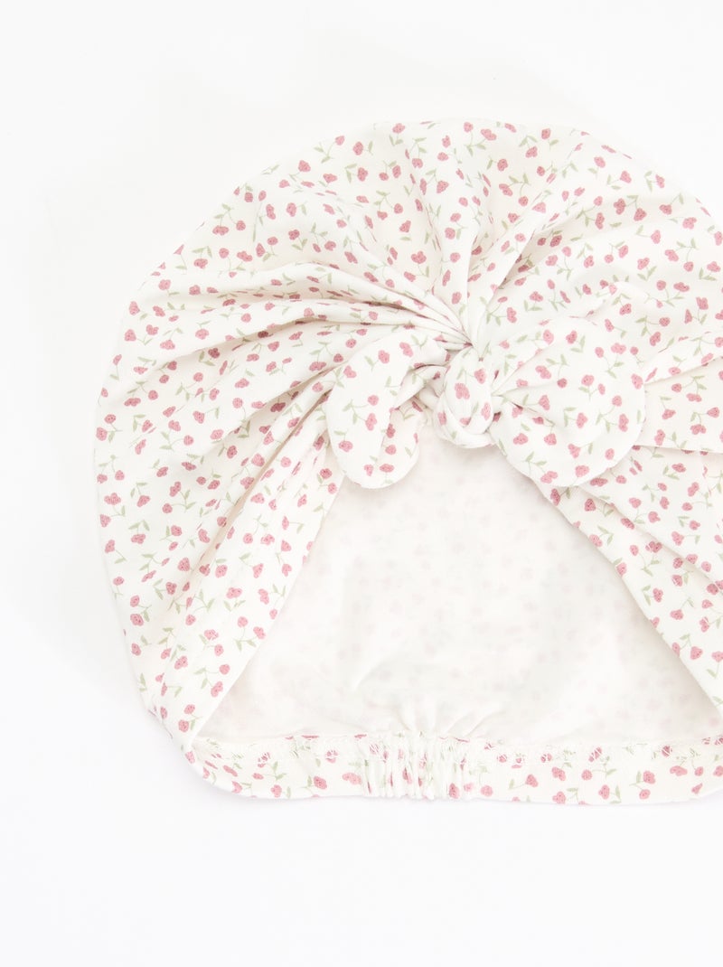 Geprinte tulband Rose - Kiabi