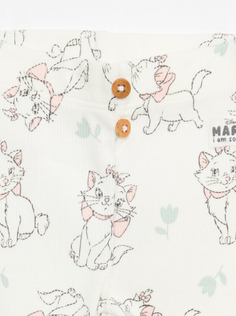 Geribbelde legging 'Marie' 'Disney' Wit - Kiabi