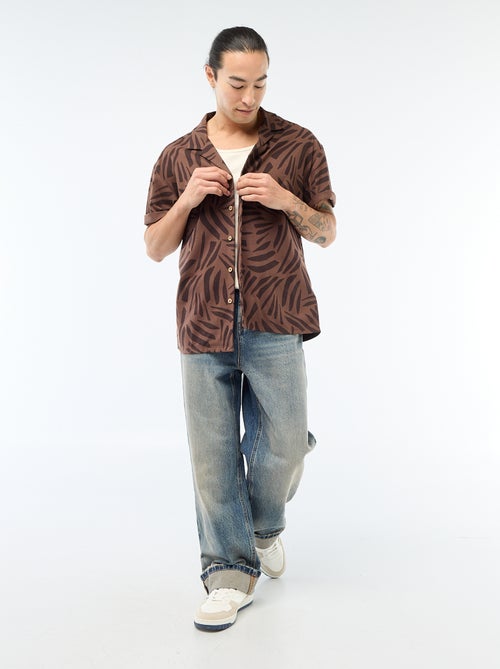 Geribbelde tanktop - Kiabi