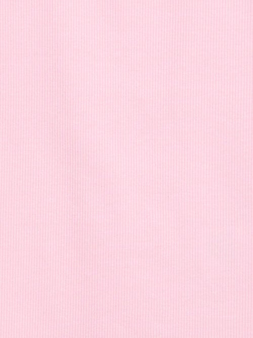 Geribbelde top met ronde hals - Kiabi