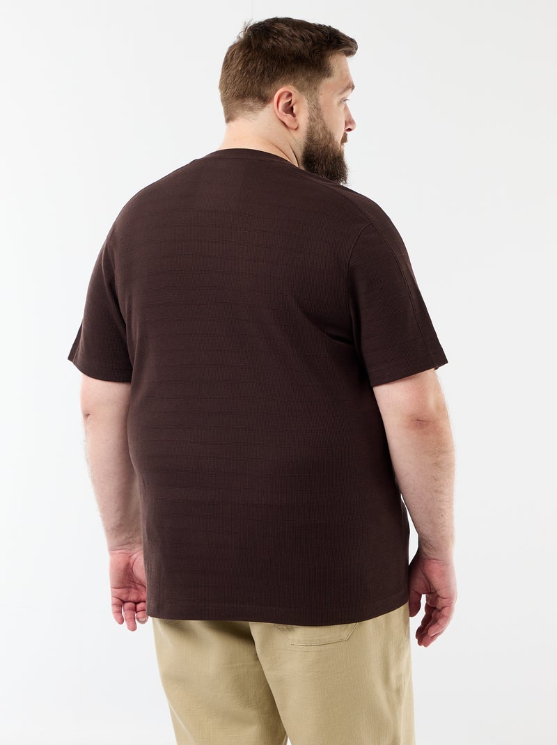 Geribd fantasie T-shirt Bruin - Kiabi