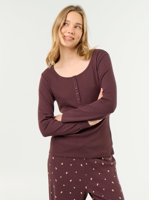 Geribd pyjama T-shirt - Kiabi