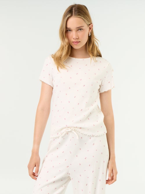 Geribd pyjama T-shirt - Kiabi