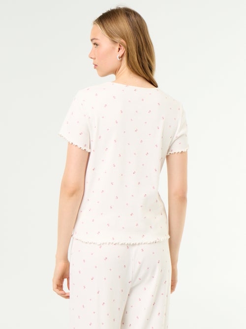 Geribd pyjama T-shirt - Kiabi