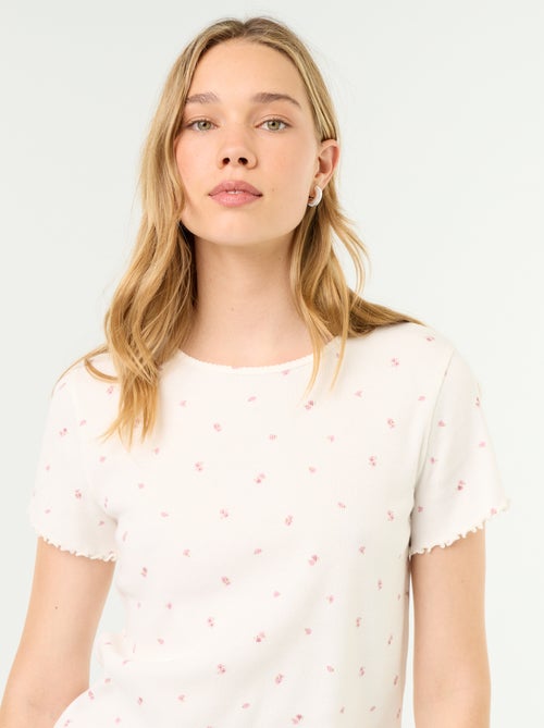 Geribd pyjama T-shirt - Kiabi