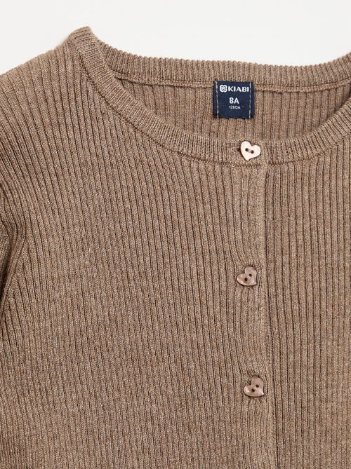 Geribd vest met lange mouwen - Kiabi